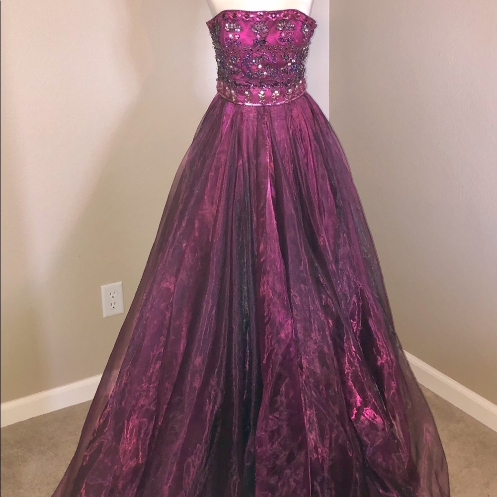 Sherri Hill iridescent ballgown